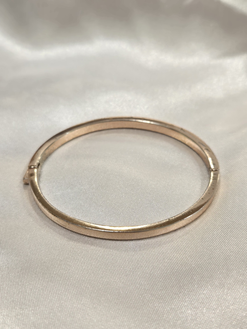 Givenchy Rose Gold Crystal Pavé Hinged Bangle Bracelet - Picture 3 of 8